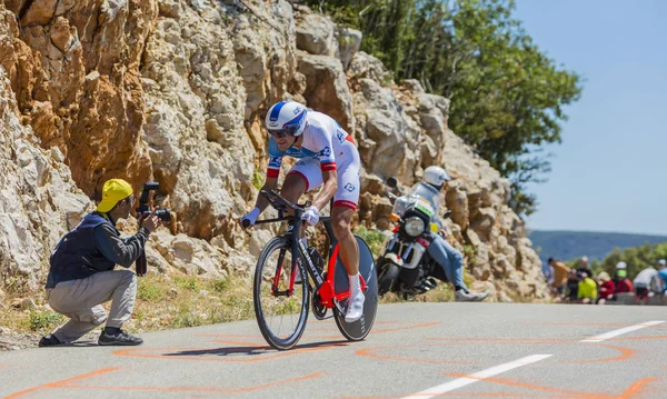 Anthony Roux, individuální časovka - Tour de France 2016 — Stock fotografie