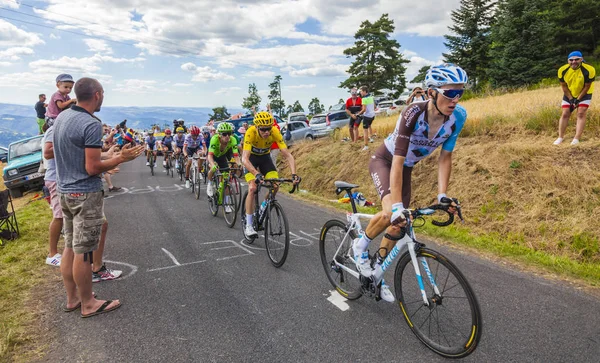 El Grupo de Jersey Amarilla - Tour de France 2017 — Foto de Stock