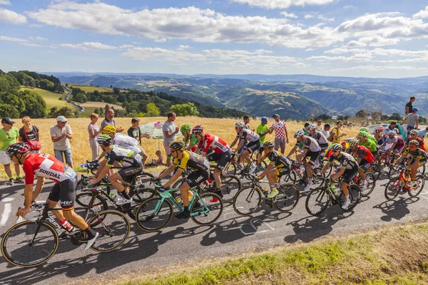 Il Peloton in Montagna - Tour de France 2017 — Foto Stock