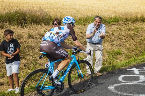 Fandění cyklistu - Tour de France 2017 — Stock fotografie