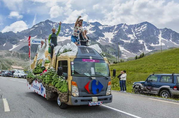 까르푸 차량-투르 드 프랑스 2014 — 스톡 사진