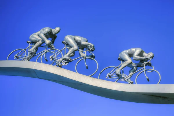 Tour de France in Pyreneeën Beeldhouwkunst — Stockfoto