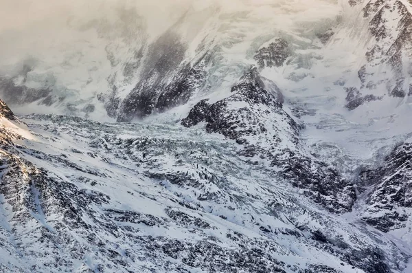 Detalhe da geleira Mont Blanc — Fotografia de Stock