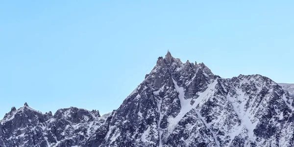Егюй-дю-міді - гірський масив Монблан — стокове фото