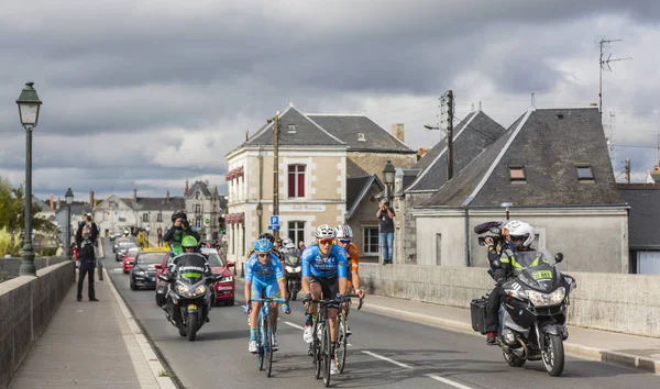 Amboise - Paris-Tours 2017 yılında Breakaway — Stok fotoğraf