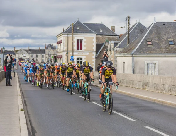 Peloton v Amboise - Paříž Tours 2017 — Stock fotografie
