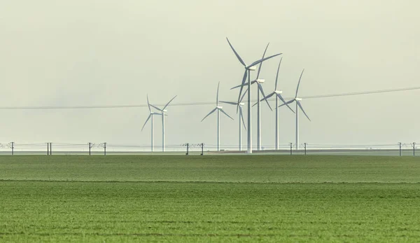 Wind Turbines in the Field Royalty Free Stock Images