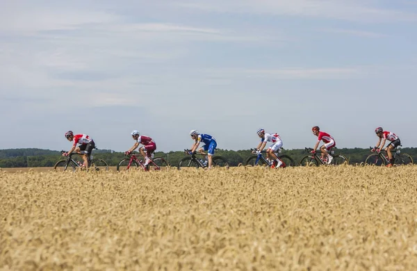 Bisikletçiler grup - 2017 Fransa Bisiklet Turu — Stok fotoğraf