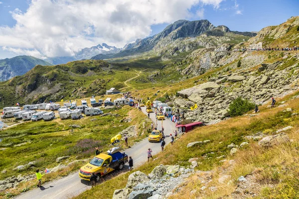 LCL τροχόσπιτο στις Άλπεις - Tour de France 2015 — Φωτογραφία Αρχείου