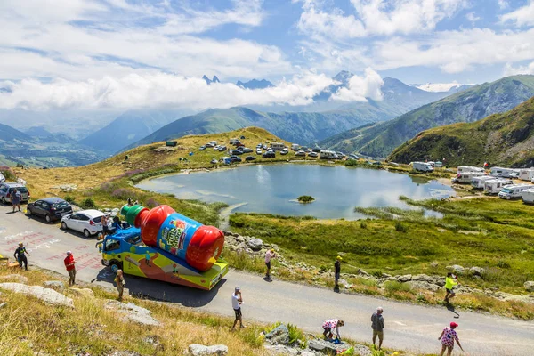 Caravana Teisseire en los Alpes - Tour de France 2015 — Foto de Stock