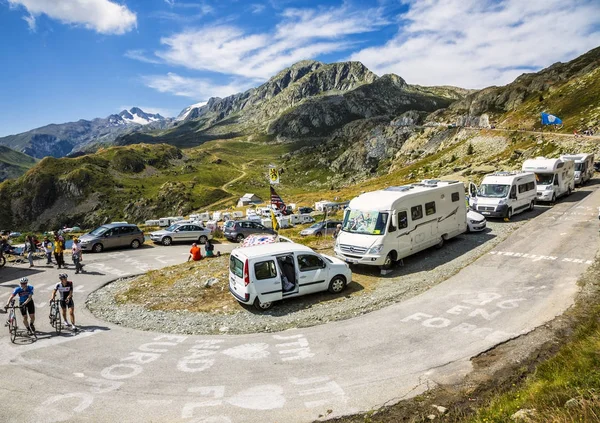 Hayranları dağlarda - Tour de France 2015 — Stok fotoğraf