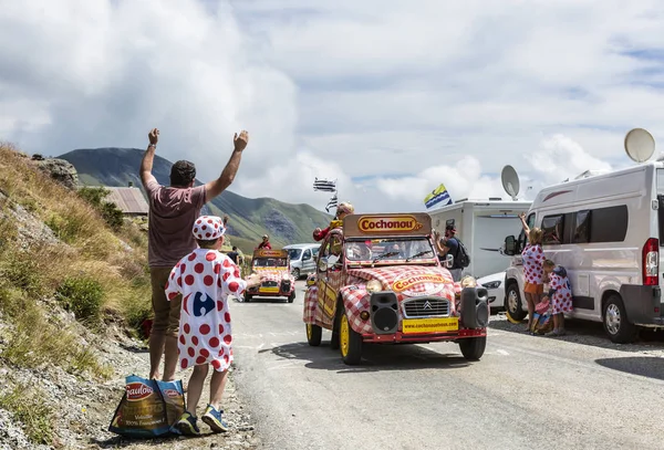 Bambino in maglia a pois - Tour de France 2015 — Foto Stock