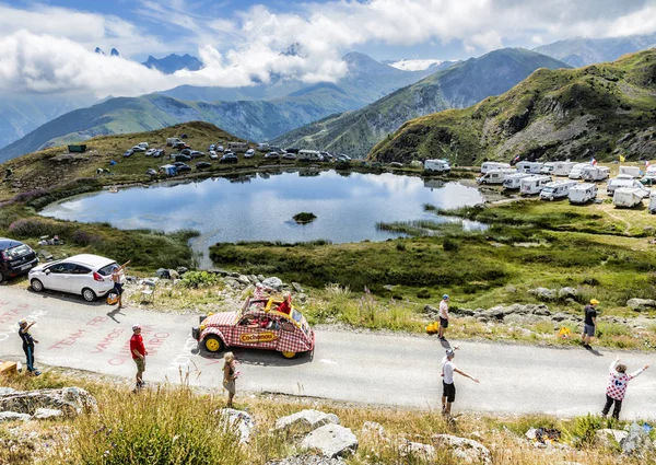 Cochonou Caravan v Alpách - Tour de France 2015 — Stock fotografie