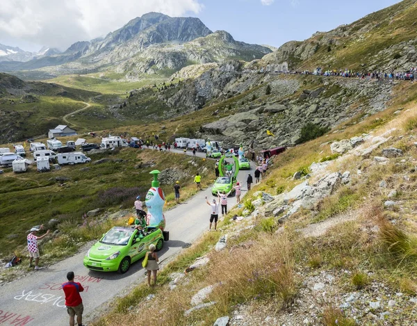 Τροχόσπιτο Teisseire στις Άλπεις - Tour de France 2015 — Φωτογραφία Αρχείου