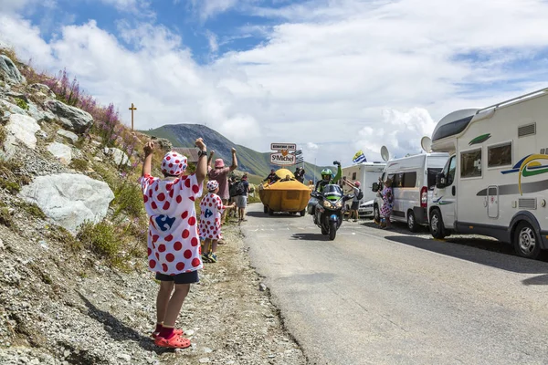 Радость издательского каравана - Тур де Франс 2015 — стоковое фото