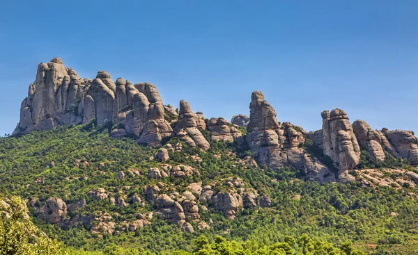 Berget Montserrat i Katalonien — Stockfoto