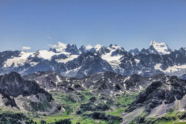 Hög höjd landskapet i Alperna — Stockfoto