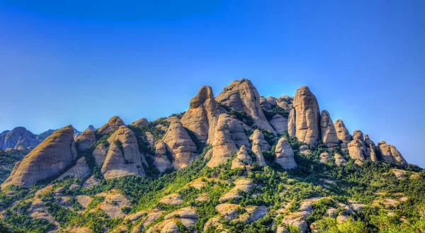 Montserrat Mountain in Catalonia Stock Photo