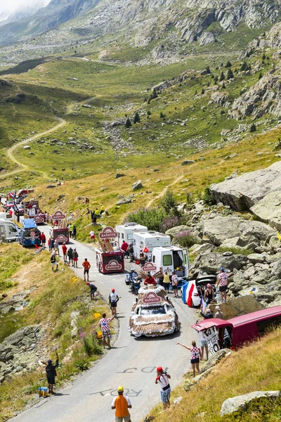 Banette Caravan en los Alpes - Tour de France 2015 — Foto de Stock