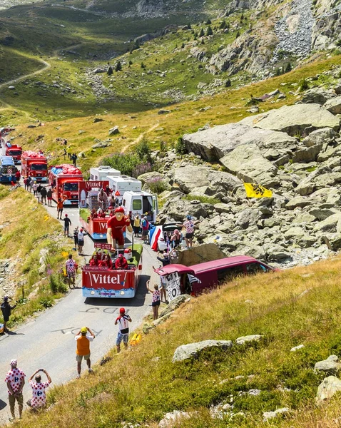 Vittel Caravan v Alpách - Tour de France 2015 — Stock fotografie