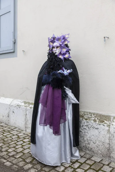 Disguised Person - Annecy Venetian Carnival 2013 — Stock Photo, Image