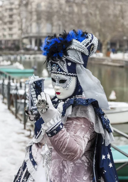 Verkleidete Person - annecy venezianischen Karneval 2013 — Stockfoto