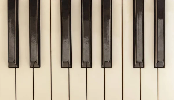 Bird Eye View Piano Keys — Stock Photo, Image