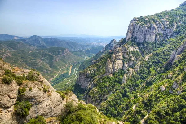 Specifika Landskap Berget Montserrat Katalonien Spanien — Stockfoto