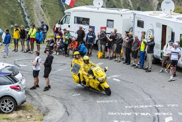 La moto amarilla - Tour de France 2015 —  Fotos de Stock