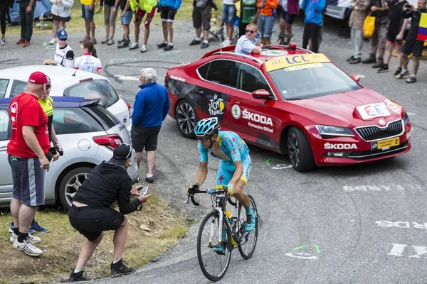 Bisikletçi Tanel Kangert - Fransa Bisiklet Turu 2015 — Stok fotoğraf