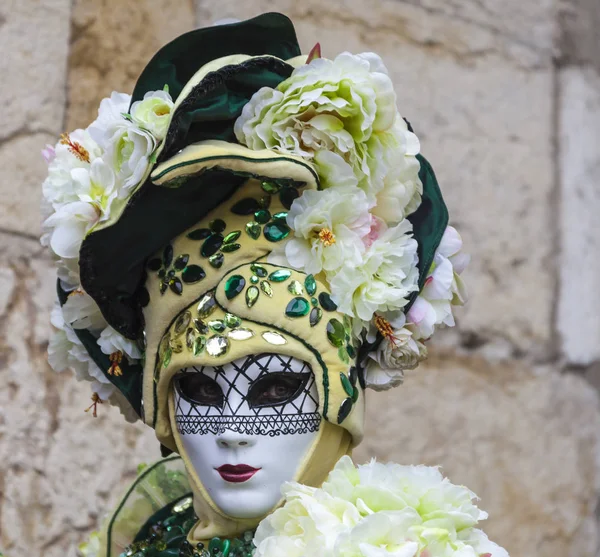 Naamioitunut henkilö - Annecy Venetian Carnival 2013 — kuvapankkivalokuva