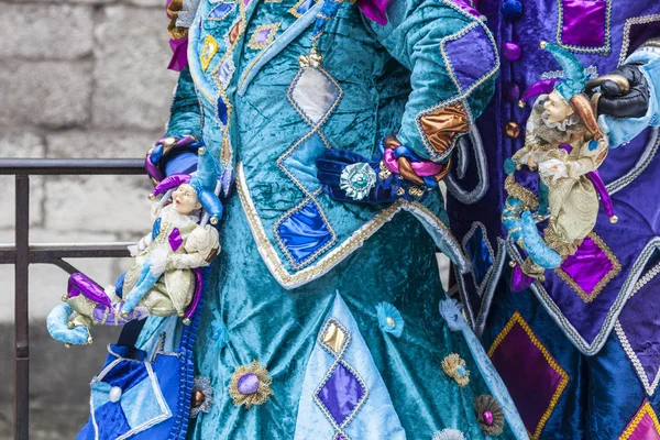 Kostümdetail - annecy venezianischen Karneval 2013 — Stockfoto