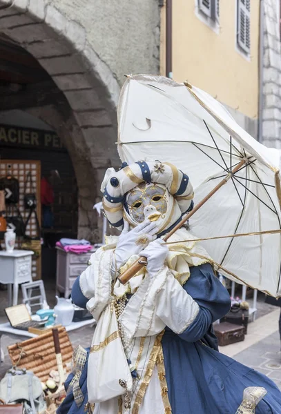 Приховані особи - Аннесі венеціанський карнавал 2013 — стокове фото