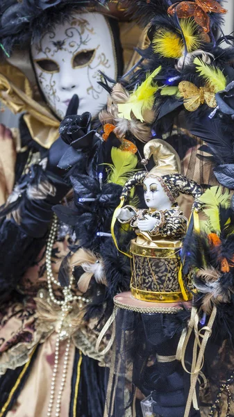 Detalhe do traje - Carnaval veneziano Annecy 2013 — Fotografia de Stock