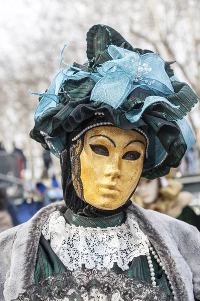 Skrytého osoba - Annecy benátský karneval 2013 — Stock fotografie
