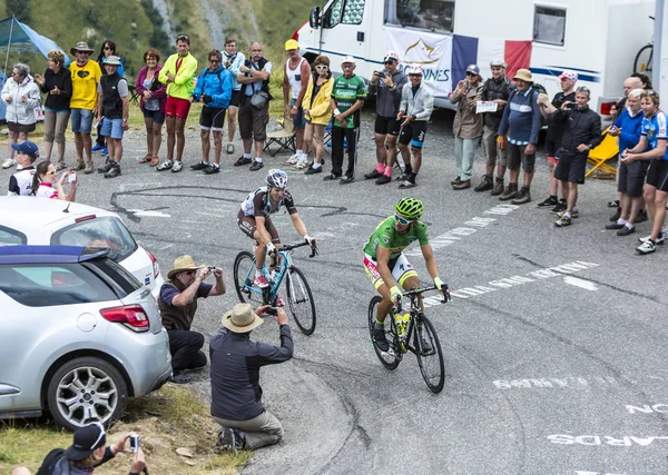 İki bisikletçiler - Tour de France 2015 — Stok fotoğraf