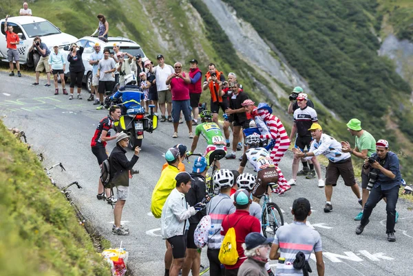 Two Cyclists - Tour de France 2015 — Stock Photo, Image