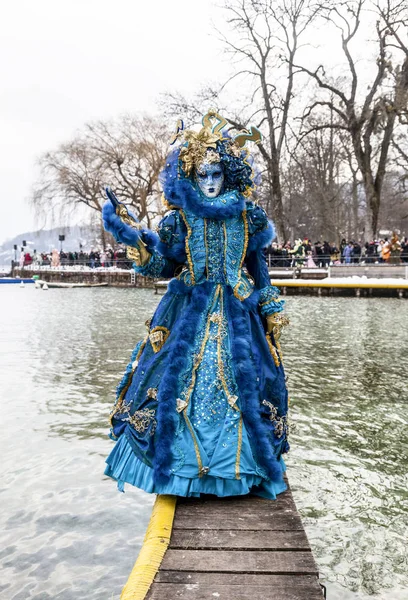 Disguised Person - Annecy Venetian Carnival 2013 — Stock Photo, Image
