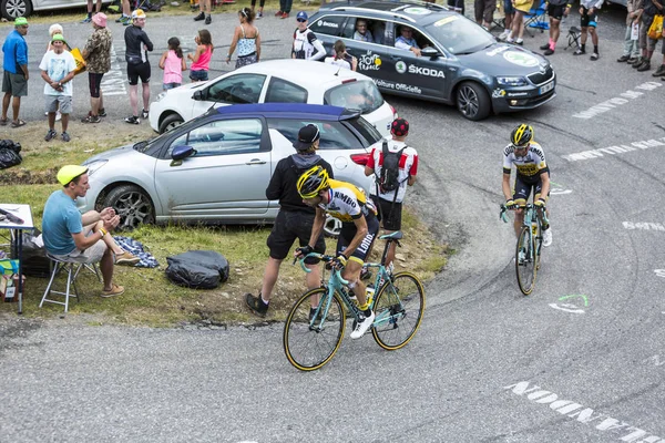 Két kerékpárosok - Tour de France 2015 — Stock Fotó