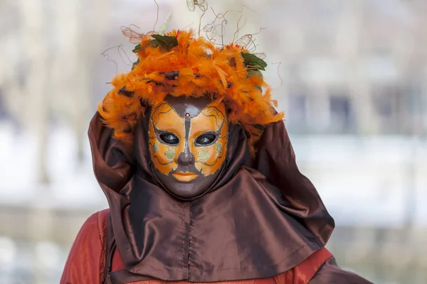 Disguised Person - Annecy Venetian Carnival 2013 — Stock Photo, Image