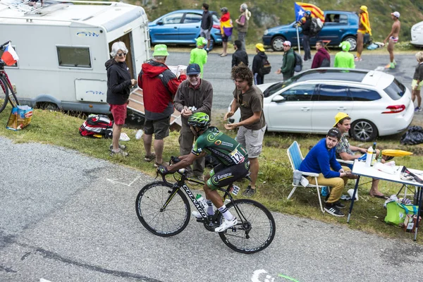 Rowerzysta Yohann Gene - Tour de France 2015 — Zdjęcie stockowe