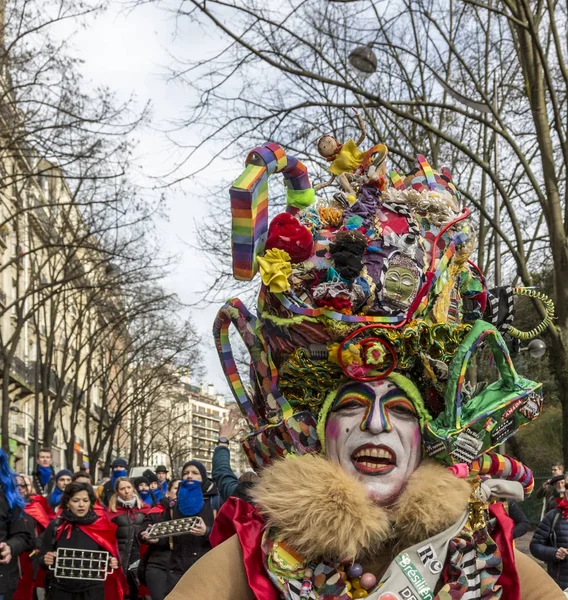 Verkapte persoon - Carnaval de Paris 2018 — Stockfoto