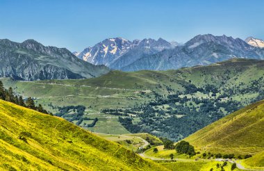 Landscape in Pyrenees Mountains clipart