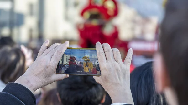 Desfile de Año Nuevo Chino - El Año del Perro, 2018 —  Fotos de Stock