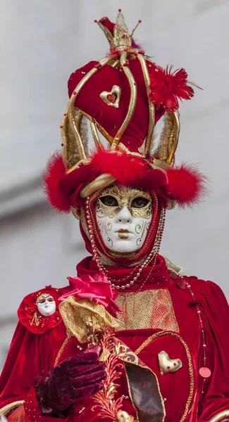 Persona disfrazada - Carnaval veneciano de Annecy 2013 — Foto de Stock