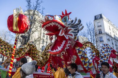 Çince Dragon - Çin yeni yılı Parade, Paris 2018