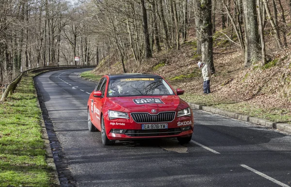 The Red Official Car - Paris-Nice 2017 — Stock Photo, Image