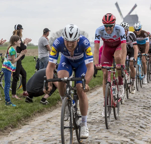 De fietser Nils Politt - Parijs-Roubaix 2018 — Stockfoto