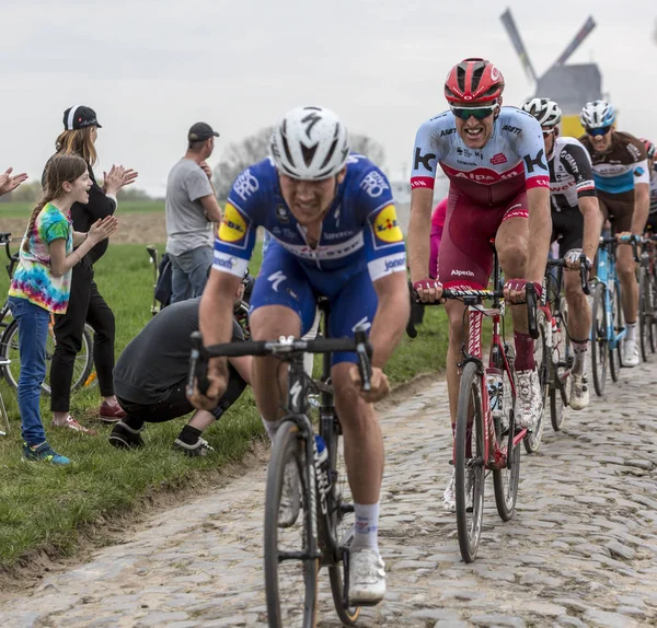 Bisikletçi Nils Politt - Paris-Roubaix 2018 — Stok fotoğraf