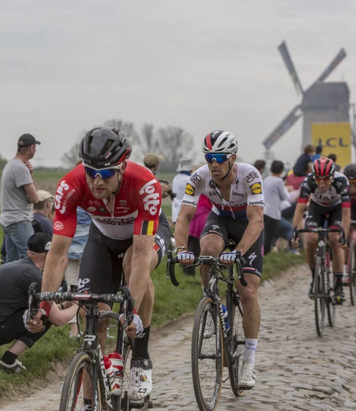 Rowerzysta Zdenek Stybar - 2018 Paryż Roubaix — Zdjęcie stockowe